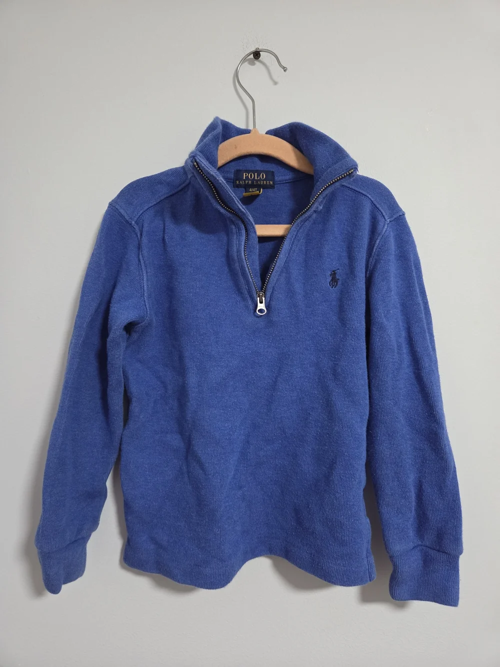 2 Pair Polo by Ralph Lauren Kid's Blue Half-Zip Sweater - Picture 1 of 4
